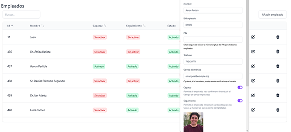 Invitar equipo en Planixia